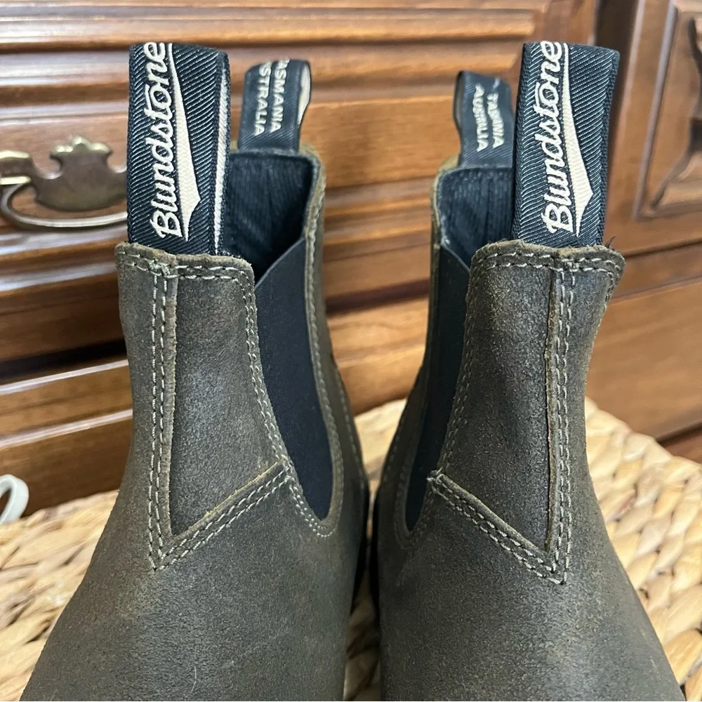 Blundstone Boots #1615 Waxed Suede US M 9/W 11 - Picture 6 of 9